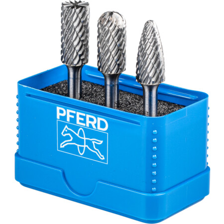 3-piece carbide burr set PFERD Allround 1414 12mm - Pferd