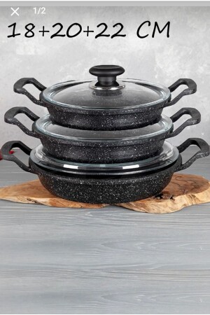 3 Piece Cast Iron Pan sdcsdfsdx - Alkar