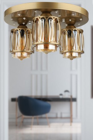 3-Piece Chandelier Antique with LED Remote Control BEG1208BEG03 - Begüsa