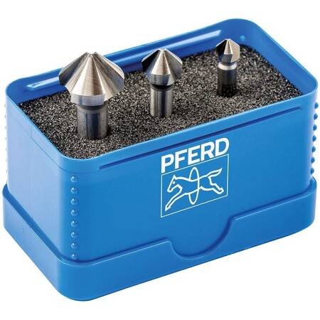 3-piece countersink set PFERD KES HSSE DIN 335 C90° - Pferd