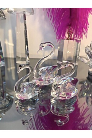 3-Piece Crystal Swan Mini Size - Pekibu
