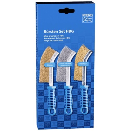3-piece hand brush set PFERD POS BSO HBG - Pferd