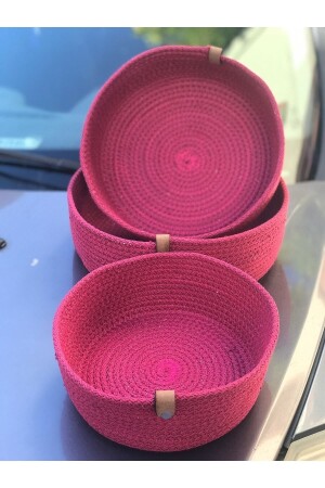 3-Piece Jute Wicker Basket Set Hand-Woven Multi-Purpose Basket Bathroom and Kitchen Organizer Concept00042 - MADAM