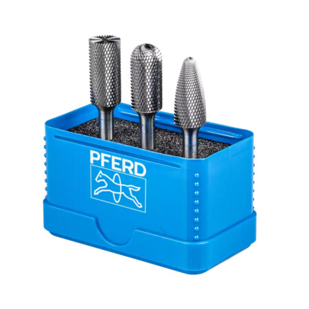 3-piece milling cutter set PFERD Micro 1312 HM 6mm - Pferd