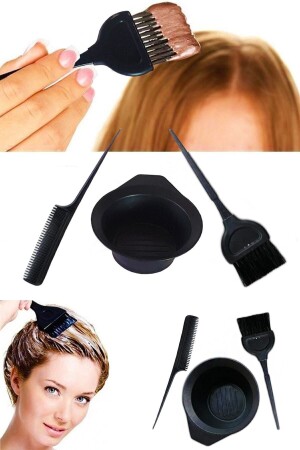 3 Piece Painting Set - Paint Brush + Crepe Comb + Paint Container - Keops