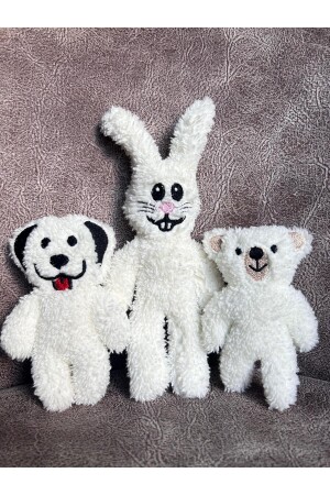 3-Piece Plush Playmates Kids-Baby Newborn Gift Animal Toy Set - Sun Art Textile