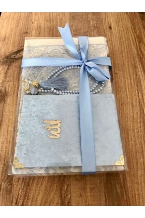 3 Piece Prayer Mat Set Sky Blue - Çapa Home