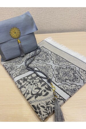 3-Piece Shantuk Bag Gift Dowry Prayer Beads Prayer Rug Set - Ayhanhome