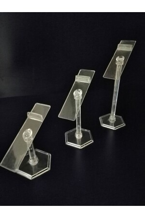 3 Piece Shoe Stand , Transparent Stand For Product Display ase344 - Özfiliz Mağaza Ekipmanları