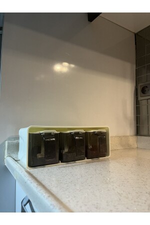 3 Piece Spice Jar Set with Wall Hanger EVR-555 - QLUX IDEAS