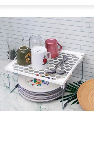 3-Piece Square Multi-Purpose Practical Shelf Dish Rack Square Practical Shelf KRRF020 - ALBAK Life