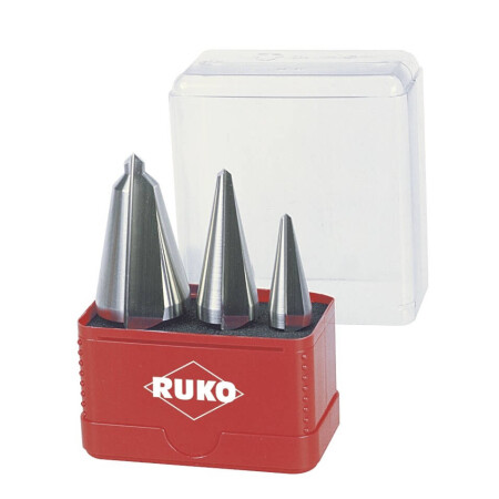 3-piece tapered drill bit set RUKO HSS - Ruko