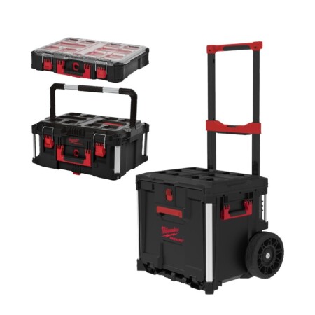 3-piece tool box set with pull-out drawer MILWAUKEE Packout - Milwaukee Packout