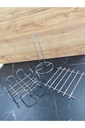3-Piece Trivet Set Chrome Napkin Holder Towel Holder Set - Metallica Concept
