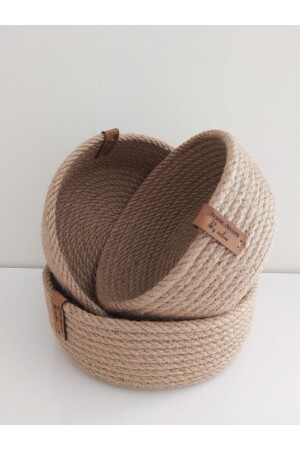 3-Piece Wicker Basket Set (20X7,18X7,16X7CM) Wicker Organizer Presentation Kitchen Bathroom Organizer 1001000009150 - home decors by özlem