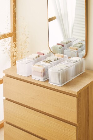 3 Pieces 10 Compartment Cabinet Drawer Accordion Type Folding Laundry Organizer OCH. ODR. V034 - Ocean Home Textile