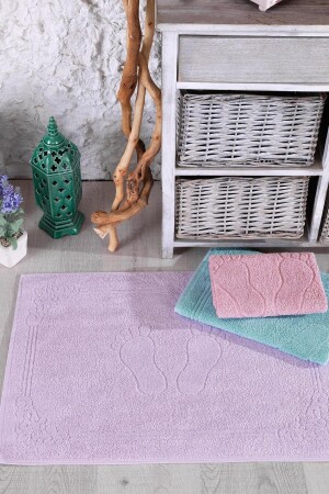3 Pieces 50x70 Cm Foot Towel Set 153-99-0079 - Binnur Home