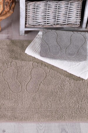 3 Pieces 50x70 Cm Foot Towel Set 153-99-0079 - Binnur Home