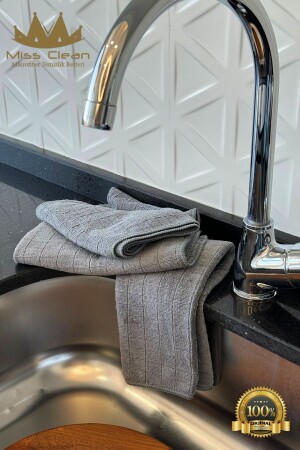 (3 Pieces) Microfiber Kitchen Cleaning Cloth 40*40 Cm Does Not Resistant to Stains and Does Not Odor - Missclean