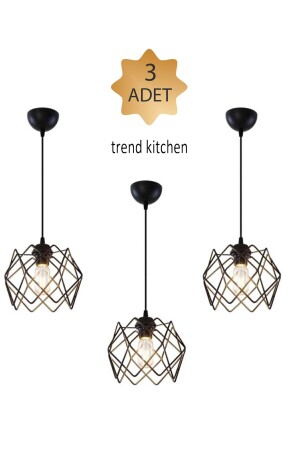 3 Pieces Silvano Glassless Modern Pendant Chandelier hk-silvan-glassless - Ve Shop