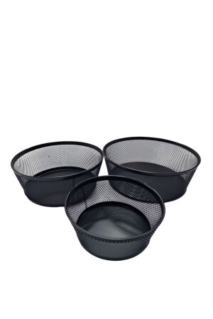 3 Size Metal Wire Bread Dish Fruit Bowl Snack Bowl 13-17-19 Cm 3 Size Wire Metal Bread Dish Presentation Tray - Matar Endüstriyel Mutfak Ekipmanları