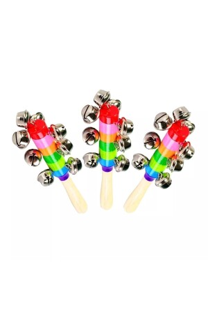 3 Stück Holzglockenrassel Maracas Crclzilli - Circle Toys