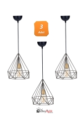 3 Stück Pyramid Sr One, Wohnzimmer-Kronleuchter, Küchen-Kronleuchter, Eingangs-Kronleuchter S011PSR3AD - Etsylight