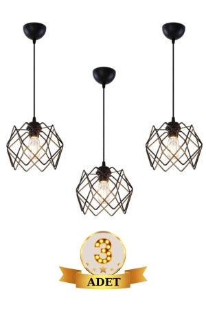 3 Stück Silvano Kronleuchter, ein Wohnzimmer, Küche, Badezimmer, Schlafzimmer, Kinderzimmer, Eingang, Hängelampe, Kronleuchter - Aydinhomelight