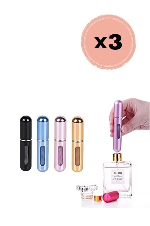 3 Stück tragbare Mini-nachfüllbare Parfümzerstäuber, nachfüllbare Parfümflaschen, leer, klein - Dream Plus