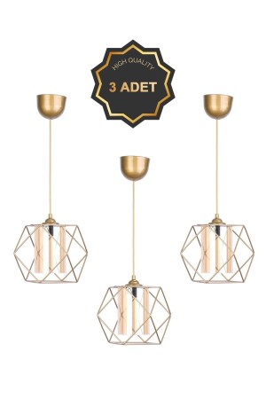 3 Stück Trendy Cube Antik Pendelleuchte Kronleuchter 3gldkp3 - Trend Kitchen