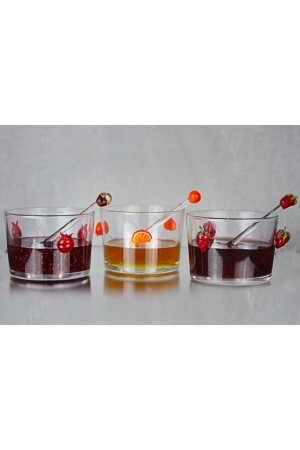 3-teilige Marmeladenschale mit Granatapfel-, Orangen- und Erdbeerfiguren ada742 - ADAMODART