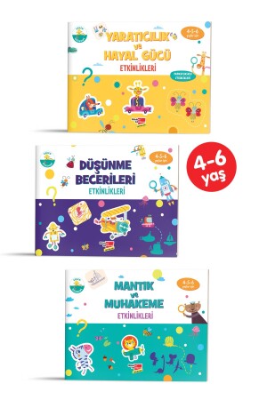 3-teiliges Aktivitätsset für den Vorschulbereich für 4–6 Jahre - Dikkat Atölyesi Yayınları