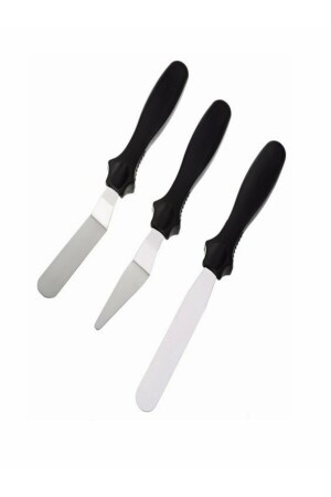 3-teiliges Kuchenstreichmesser-Spatel-Set aus Metall, Streichpalette 99986 - KanyonGrup
