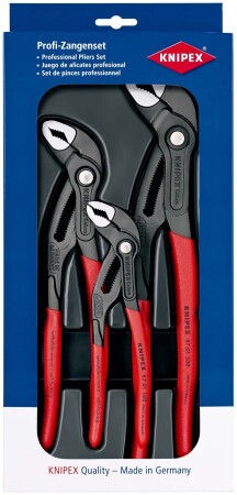 3-teiliges Rohrzangenset KNIPEX Cobra 002009V02 - Knipex