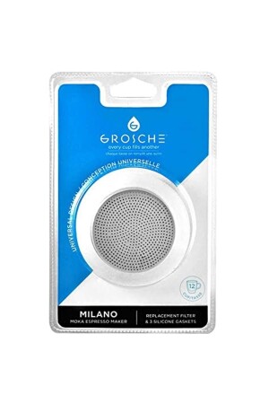 3-teiliges Silikondichtungs- und Filterset für 3-Tassen-Moka-Kanne GR 409 - Genel Markalar