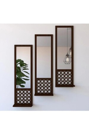 3-teiliges Wanddekorationsregal aus Holz mit marokkanischem Motiv 10K DECOR - 10Kdekor
