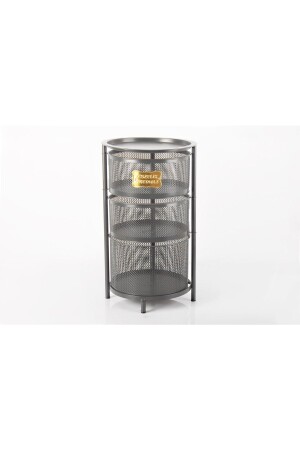 3 Tier Collapsible Stainless Crisper Anthracite - Yıldıray Metal