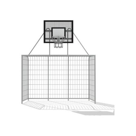 3 x 2 m boyutlarında, basketbol topuyla birlikte kullanılan futbol kalesi (Inter-Play). - Inter-Play