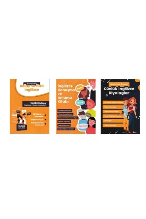 مجموعة تعليمات الإنجليزية سريعة - 3 كتب - حوارات يومية + الإنجليزية - Bians