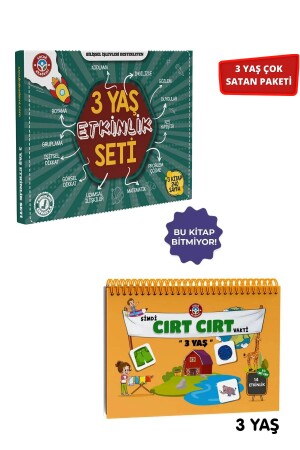 3 Year Old Activity Set and 3 Year Old Velcro Time Double Pack - Çocuk Akademi
