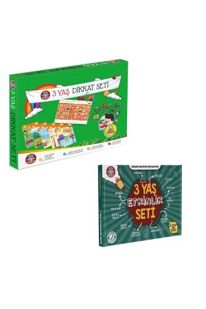 3 Year Old Attention And 3 Year Old Activity Set - Çocuk Akademi