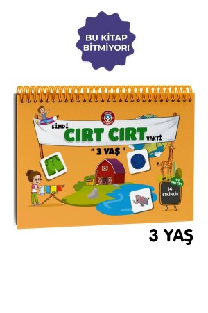 3 Year Old Velcro Activity Book - Çocuk Akademi