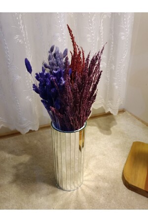 30 Cm Mirrored Vase Silver Stylish Decoration Round Vase - Extrasepetim