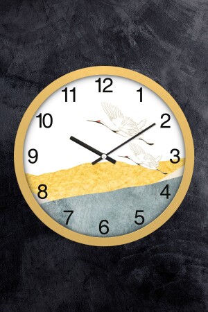30 Cm Real Glass Silent Mechanism Wall Clock CAN-216 - EMORES