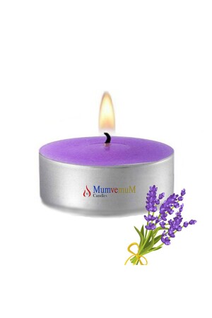 30 Lu Lavanta Kokulu Mor Tealight Mum 58236879311133 - MumvemuM