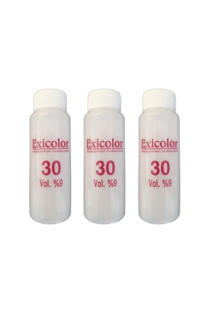 30 Volumen Oxidationsmittel Peroxid 60 ml 3 Stück - Exicolor