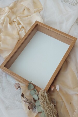 30 x 40 cm tiefer Bambus-Memory-Rahmen für besondere Tagesblumen! - Verda Çerçeve
