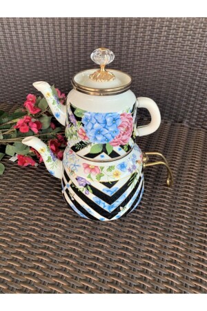 3010hp Vintage Enamel Teapot EZM401 - Ezem