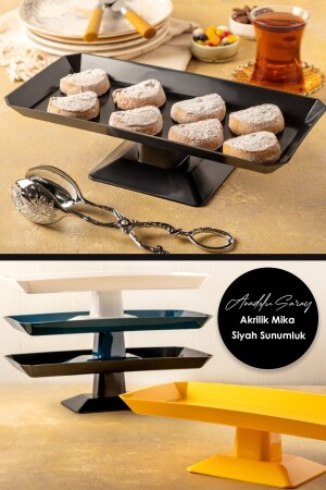 30cm Acrylic Mica Serving Bowl with Feet Batom Serving Plate Fruit Cake Pastry Presentation - Anadolu Saray Çarşısı