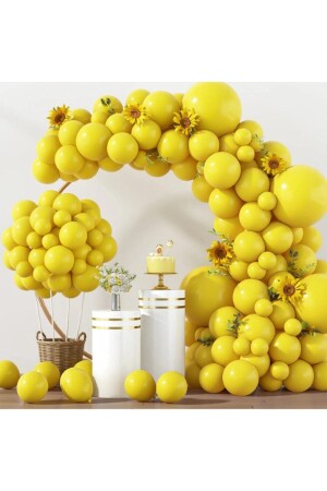 30Pcs Yellow Balloons Indoor Decoration Birthday Party - Janissary